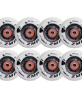 Eight Pack Inline Skate Wheels With Bearings For Rollerblades 72mm 76mm Or 80mm 85A Hardness Indoor Outdoor Replacement Wheel Set