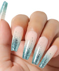 Gel Nail Polish Kit Set 6x8ml Soak Off UV LED Hema Free Glitter Colors Red Green on hand art with glitter nails