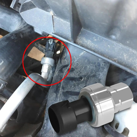 High Pressure AC Sensor Switch For Auto Air Conditioning Refrigerant Pressure Sensor Replacement OEM 13587668 1551343 installed