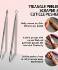 Gel Nail Polish Remover Kit With 8 Oz Pure Acetone Nail File Soak Off Bowl Buffer Block Cuticle Pusher And Scraper tools