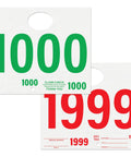 Automotive Service Tag Numbers 1000 Count Red Green Service Dispatch Double Sided 3 Part Hang Tags For Auto Dealers And Service Shops