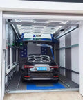Commercial Fully Automatic Touchless Car Wash Machine With 360 Degree Rotating High Pressure Spray And Fast Air Dry System for auto detailing.