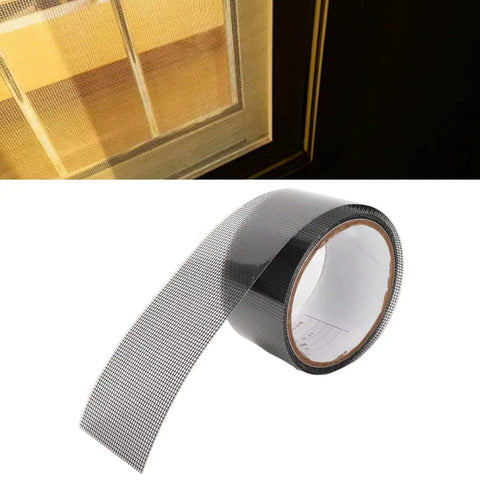 5 Pack Self Adhesive Window Screen Repair Tape With Durable Acrylic Mesh For Quick Fixes At Home Or During Camping Trips No Fuss Cutting And Applying No Full Screen Replacement Needed