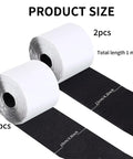 Non Slip Couch Cushion Grips And Adhesive Hook And Loop Tape with 2pcs rolls, size details visible, durable secure hold