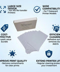 Keep Your Card Printer Runnin Smooth These Adhesive Cleaning Cards Ditch Dust Lint Roller Gunk Quick Fix For Datacard SR200 SR300 RL90 LM200 LM300 RP90 Plus Models Pack Of Ten Solid Tech Gear, adhesive cleaning cards in pack.