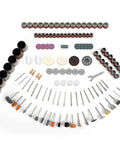 Go To Rotary Tool Accessory Kit With Four Hundred Twenty Pieces And One Eighth Inch Shanks For Universal Fitment Cutting Sanding