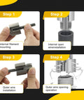 Kick Butt On Your Plumbing Projects With This Awesome 2 Piece Pipe Threading Tool Set featuring step-by-step installation process.