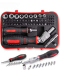 Get Your Mechanic Tool Set Ready For Any Ride With These Heavy Duty Ratchet Handles And Magnetic Screwdrivers Featuring Torx Bits For Serious Car Maintenance And Hardware Repairs That Feel Totally Cool. Red metal ratchet handle and magnetic Torx bit set in case