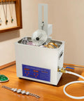 Pro 40KHz Ultrasonic Cleaner With Heater And Timer, 1.72 Gallon Stainless Steel Tank cleaning jewelry and watches.