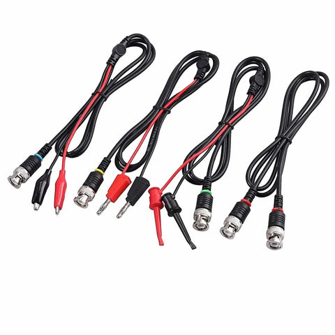 Advanced Oscilloscope Probe Kit With 200MHz Bandwidth, Ten To One And One To One Switchable BNC To Minigrabber Leads and Clip Probes
