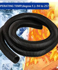 Split Wire Loom Tubing 1 Inch Inner Diameter 10 Feet Long Black Flexible Wire Covers Conduit For Cables Cord Protectors