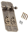 Retro Brass Drawer Knob Set For Cabinets And Dressers with decorative square pull handles and installation screws included.