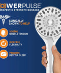 High Pressure Handheld Shower Head With Built In Power Jet And Multiple Spray Settings For Deep Cleaning And Quick Rinses In Chrome Finish