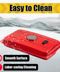 5 Gallon Portable Gas Tank for Generators and Outdoor Power Gear, easy to clean, smooth red surface with cap