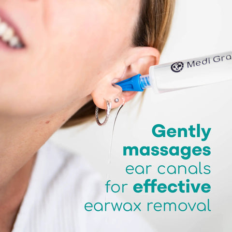 Using Easy Water Rinse Ear Wax Removal Kit With 3 Quad Stream Tips for gentle safe cleaning boosting hearing clarity