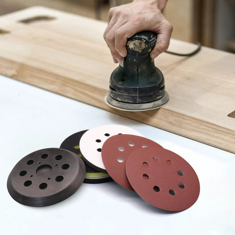 5 Inch Sander Replacement Pad Kit With 4 Hook And Loop Foam Backing Pads And 30 Sanding Discs 40 60 80 120 180 220 Grit