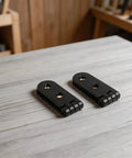 2 Pack Beefy Black Iron 180 Degree Folding Hinge For Tables And Cabinets Heavy Duty Foldable Hardware With Screws