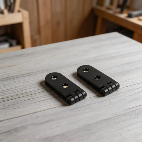 2 Pack Beefy Black Iron 180 Degree Folding Hinge For Tables And Cabinets Heavy Duty Foldable Hardware With Screws