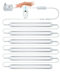 Led Dimmable Under Cabinet Lighting Kit With Hand Wave Activation, Motion Sensor, Touchless Dimming, Warm White 6 By 12 Panels