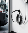 Heavy Duty Wall Mount EV Charger Holder For Tesla Connector Nozzle Holster Dock And J Hook Combo Secure Stainless Steel Cable Management