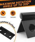 Bulletproof 12 Pack Stainless Steel Mini Folding Butt Hinges Slick Low Profile Design with polished surface for 315° rotation.