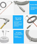 Portable Copper Grounding Rod Kit With 12 Inch Grounding Rod, 40 Ft Female Ground Cord, And 15 Ft Ground Wire, DIY Friendly
