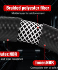 Close-up of All In One Fuel Line Hose Kit For Gas And Diesel Systems with NBR and braided polyester fiber layers