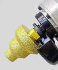 Diamond brazed step drill bit, gold color, 20/35/50mm, for concrete, tile and marble, by Amazon