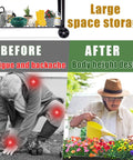 Comparison of using Big Outdoor Raised Garden Bed With Legs And Wheels Metal Planter Box for improved gardening comfort and storage.