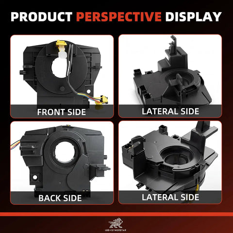 Premium Transfer Case Rear Output Shaft Seal For 2007 2018 Jeep Wrangler JK shown from front, lateral, and back perspectives.