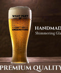 Funny Civil Engineer Beer Glass 15oz Gift For Men Great For Birthday Christmas Barware For Engineers Funny Gift Idea displayed on table