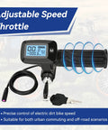 Ebike Throttle Kit With M Button For Tuttio Soleil01 Electric Dirt Bike And Tutto E Bike, LED Display Replacement Grips, keys included