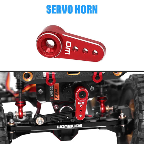Emax ES08MAII 12g RC Servo with metal gear, mount bracket arm, steering link set, analog steering servo, red components for SCX24