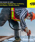 Worker using power drill on roof with Tool Lanyard With Single Aluminum Carabiner And Adjustable Loop For Handy Hand Tools Tether