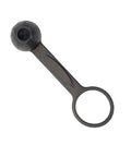 Top view of DIN Regulator First Stage Dust Cap made from durable EPDM rubber protects scuba gear from dust sand water and debris black