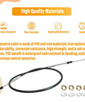 72 Inch Universal Control Cable For 5200 Series Mount, Beefed Up PTO Valve Dump Truck Replacement With Gasket And Nut