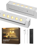 Rechargeable Indoor LED Spotlight Kit With Smart Auto Timer 5500mAh Battery 3 CCT Dimmable Uplights and remote control