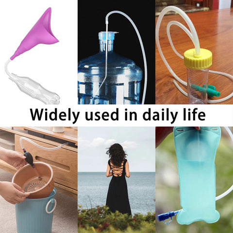 10-pack hose-barb connectors for female urination device; assorted diameters to connect to extension tubes, reusable.