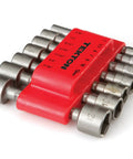 Quick Change Power Nut Driver Bit Set, 14-Piece Inch And Metric Hex Shank Bits With Storage Clip, Chrome Vanadium Steel