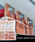 Copper Metric Sealing Washers For Oil Drain Plug 400 Pieces Crush Washer Kit on organizer with assorted copper washers