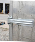 Heavy Duty Iron Truck Door Hinge Built Tough With Anticorrosion Finish For Utility Trailer And Refrigerated Truck mounted on metal cargo door
