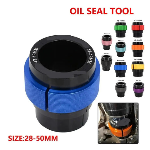 Universal CNC Front Fork Oil Seal Driver Tool Kit 28 To 50mm For Dirt Bike And Motorcycle Suspension Maintenance product image