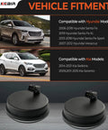 Two Pack Rear Abs Wheel Speed Sensors Left And Right Side with vehicle compatibility for Hyundai and Kia models.