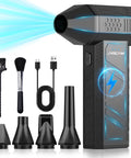 Beast Mode Rechargeable Electric Air Duster With Brushless Motor Three Gear Adjustable Mini Blower and accessories.