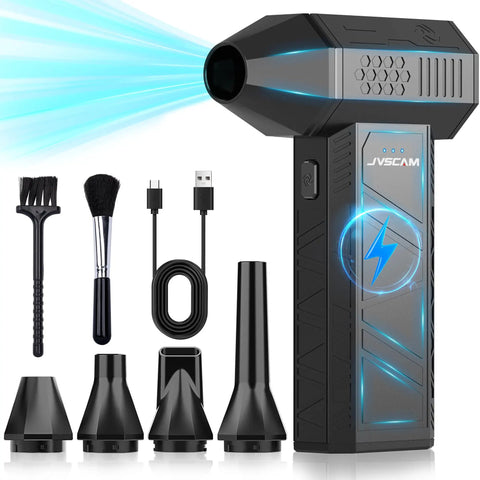 Beast Mode Rechargeable Electric Air Duster With Brushless Motor Three Gear Adjustable Mini Blower and accessories.
