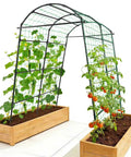 7 Ft Tall Garden Arch Tunnel Trellis For Climbing Plants, Easy Setup No Tools Needed Metal Walkway Arbor For Vines And Cucumbers