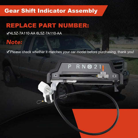 Ford F 250 Gear Shift Indicator Cable Replacement for 1999 2000 2001 2002 2003 with gear indicators and cable