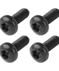 Heavy Duty Straight Up Black Stainless License Plate Screws With Rock Solid Security T30 Torx Design For Quick Swaps And Clean Street Looks On Toyota Lexus Honda Cars With Metal Threads 4 Pack Rust Free