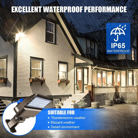 150W LED Beast Mode Brightness Dusk To Dawn Flood Light IP65 Waterproof Shoe Box Fixture for outdoor security lighting