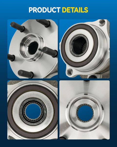 Rear Wheel Hub Bearing Assembly For Subaru Outback 2015-2021, Legacy 2015-2021, Ascent 2019-2021, Forester 2019, WRX 2015-2019, WRX STI 2015-2016, 5 Lug Bearings Close-up
